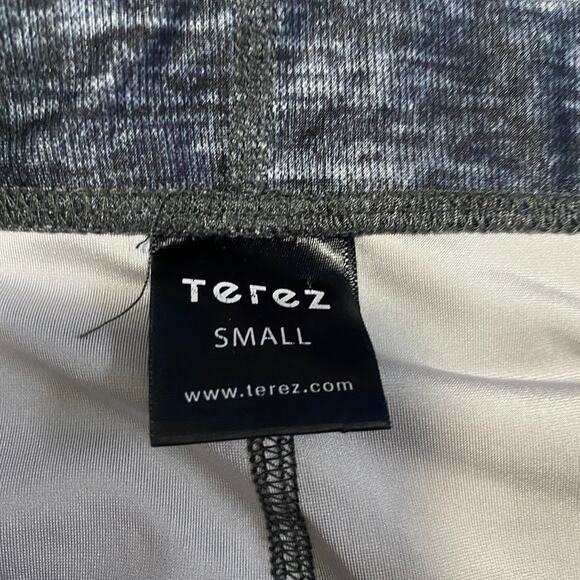 Terez Gray Rainbow Stripe Leggings Size Small - Picture 2 of 4